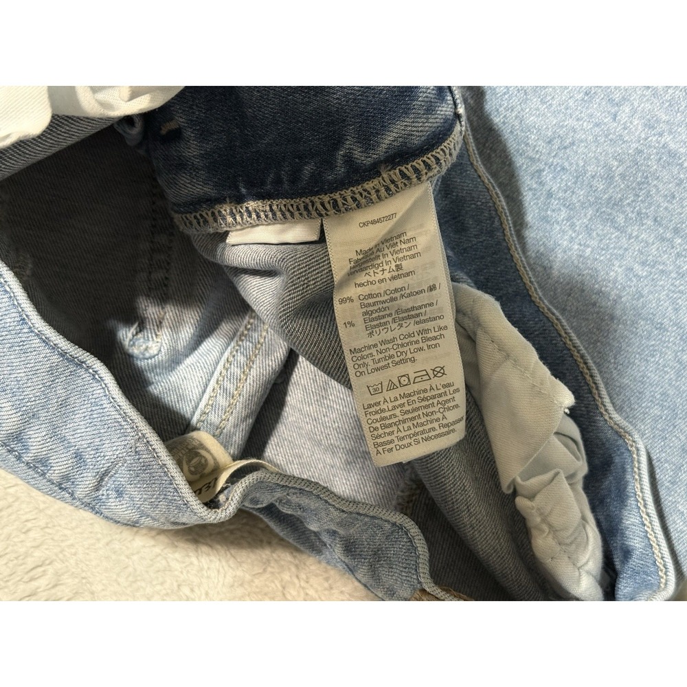 Madewell Emmett Wide Leg Jeans Womens 25 Petite Light Wash Blue High Rise Crop - Picture 7 of 10